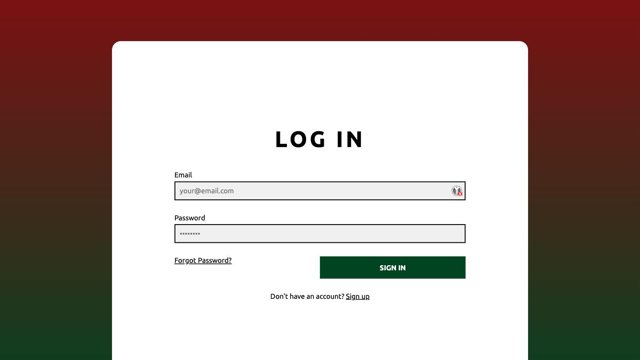 IsSked login screen